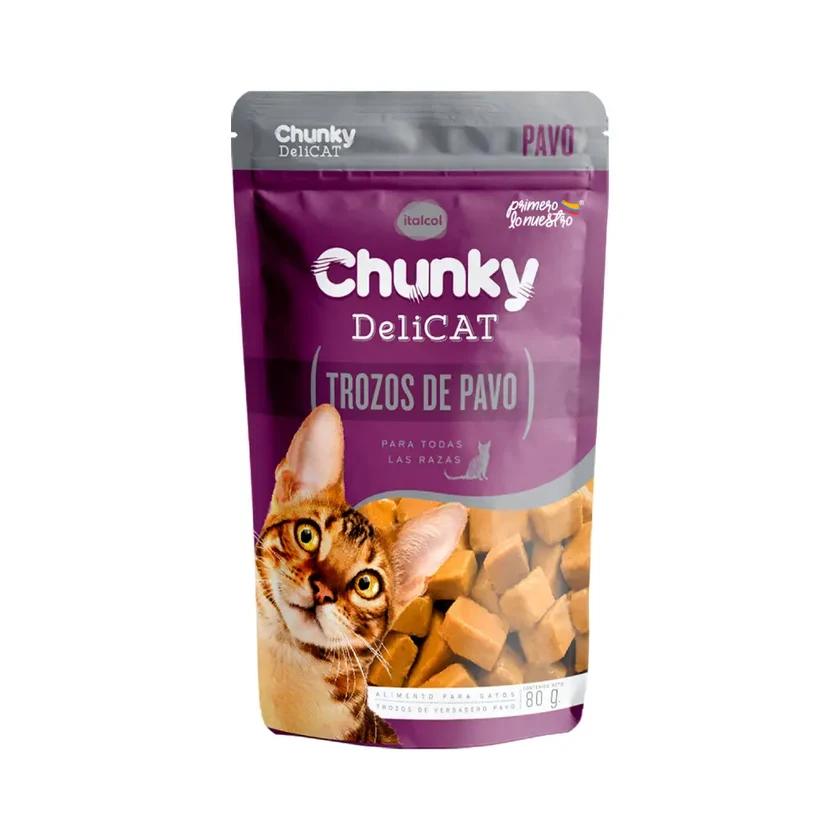 POUCH CHUNKY DELICAT TROZOS DE PAVO
