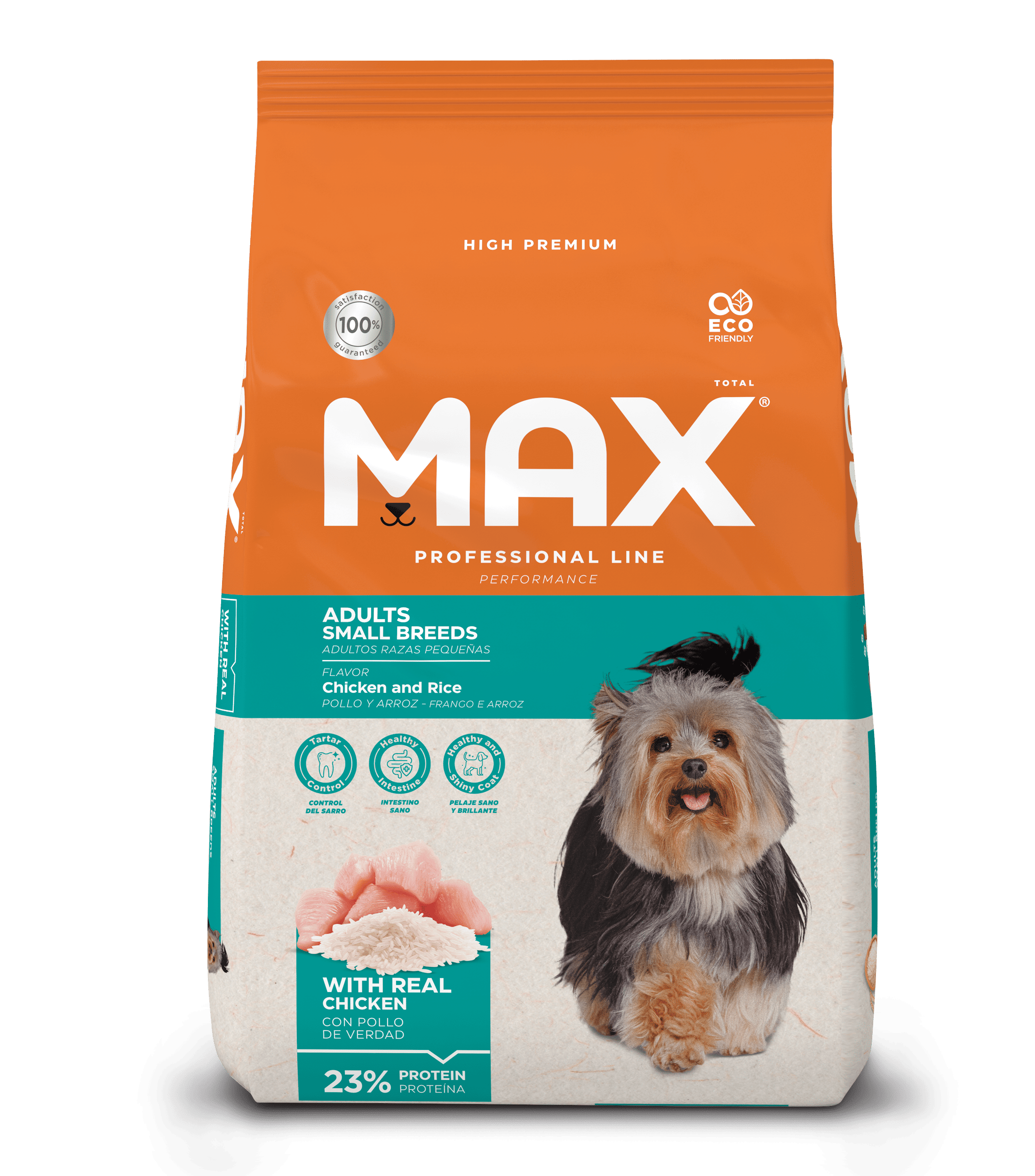 MAX PROFESSIONAL LINE ADULTO RAZA PEQUEÑA PERFORMANCE POLLO & ARROZ