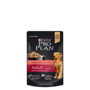 Pouch Pro Plan Dog Adult Carne 100 Gr