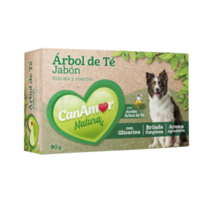 Jab?n Para Perros y Gatos ?rbol de Te CanAmor 90 Gr