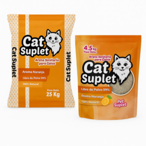 ARENA CAT SUPLET NARANJA