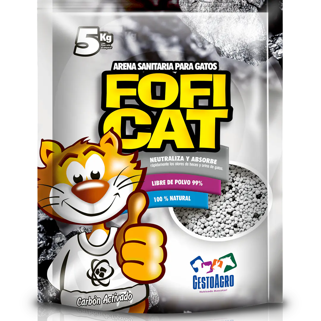 ARENA FOFICAT CARBON ACTIVADO
