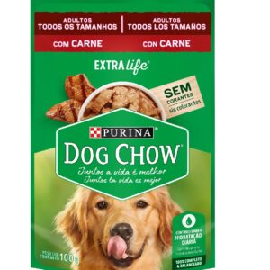Pouch Dog Chow Adultos-Carne 100 Gr