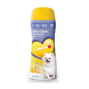 Shampoo Para Perros Pelo Claro CanAmor 230 Ml